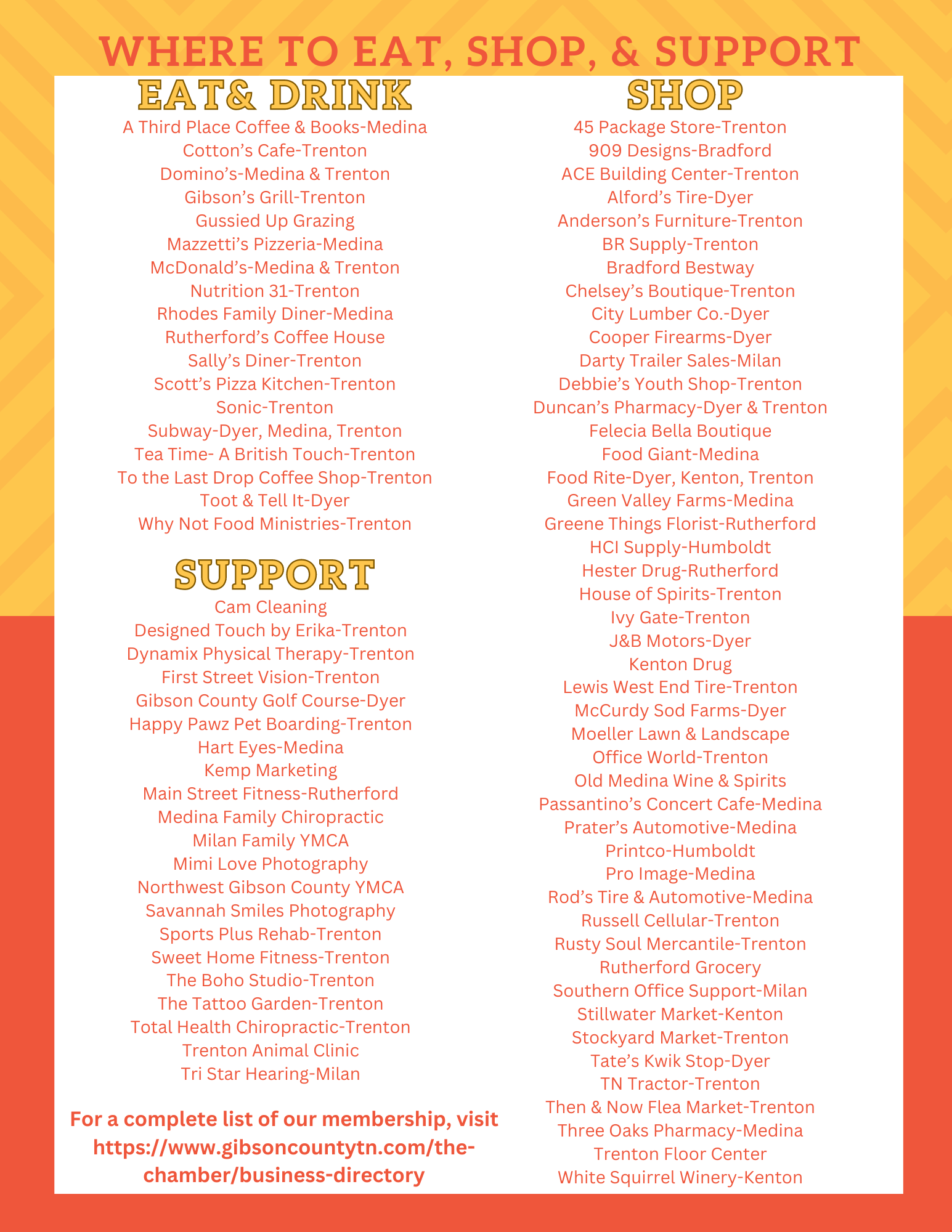 Participating Locations